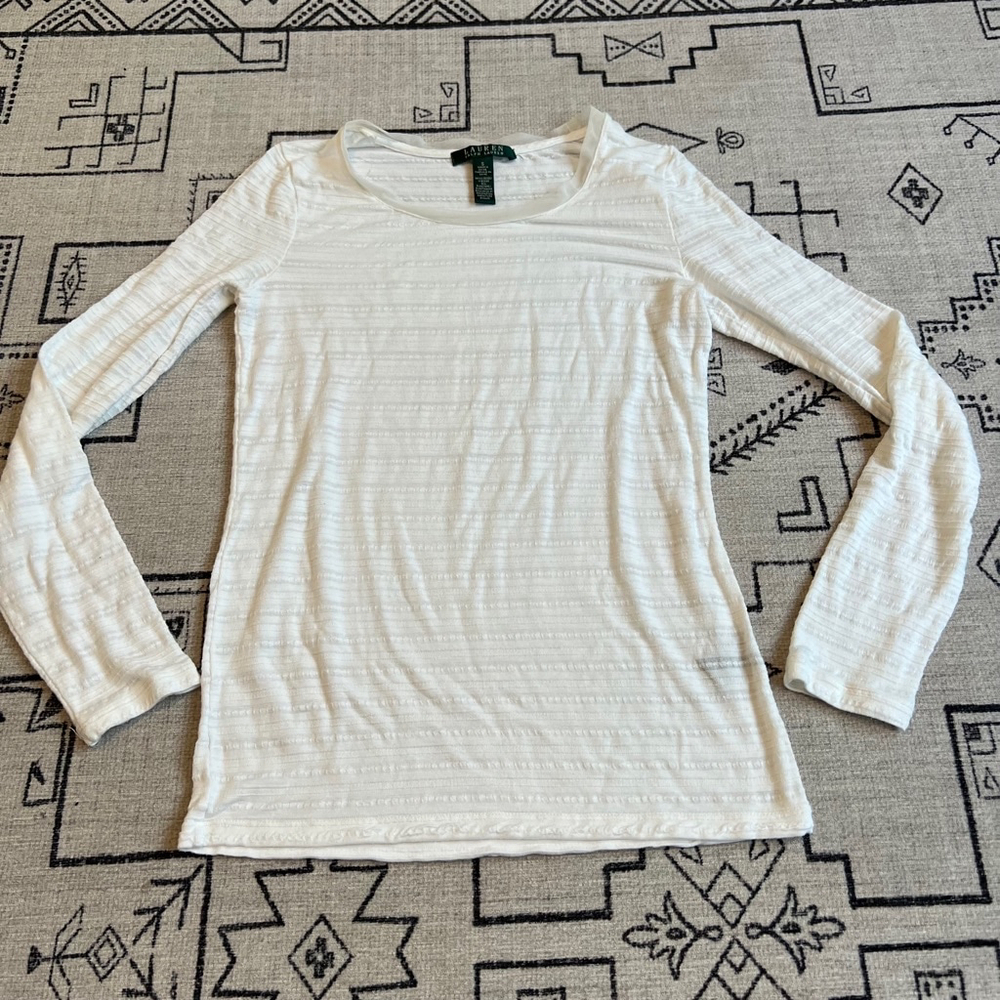 Ralph Lauren size small long-sleeve white shirt